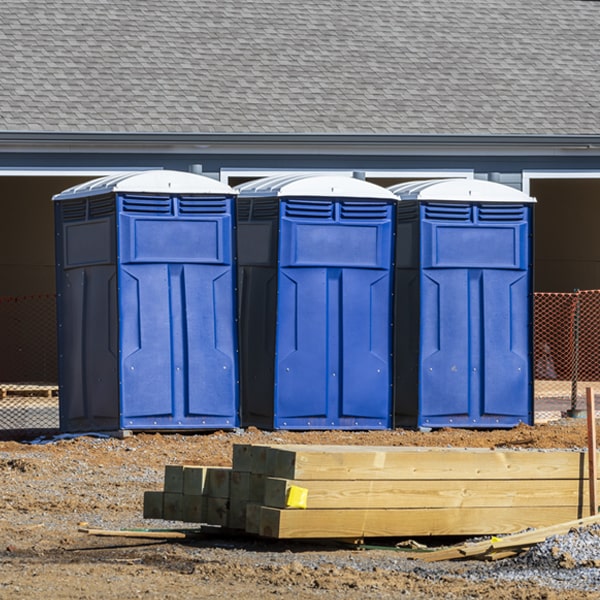 are there any restrictions on what items can be disposed of in the porta potties in Manvel